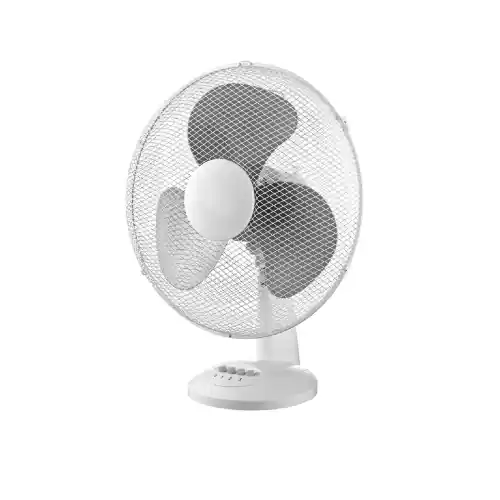 Gereduceerde Prijs Ventilatore a 3 velocità da tavolo con oscillazione orizzontale Ø 40 cm bianco tre pale 45 W 230V-50/60Hz