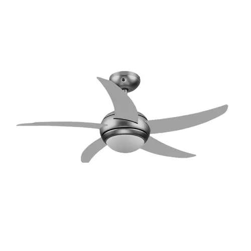 Ventilatore a soffitto Silver 65W 3 velocità Ø 130 cm con punto luce e telecomando Bestseller