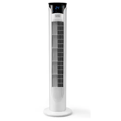 Beperkt Aanbod Ventilatore a torre Black&Decker BXEFT48E colonna torretta 45W con telecomando a 3 velocità cm 81 h oscillante