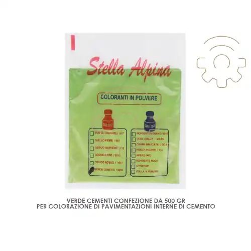 Verde tinteggiante di intonaci cemento per colorazione pavimentazione confezione da 500 gr Bestseller