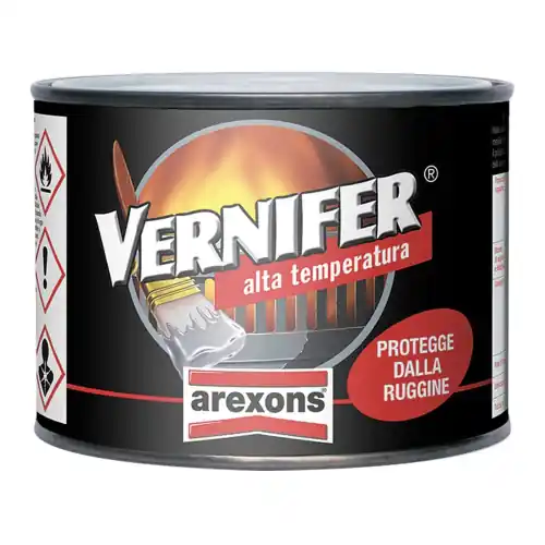 Vernifer smalto alta temperatura antiruggine 500 ml nero satinato 4765 resiste fino a temperature di 400°C Korting