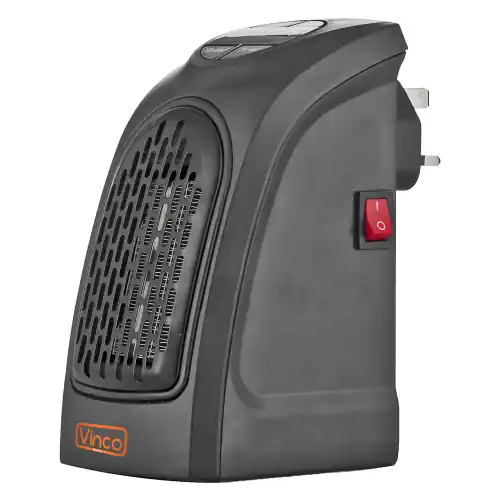 Vinco stufa stufetta elettrica ceramica 400W portatile compatta regolabile con termostato Actieprijs