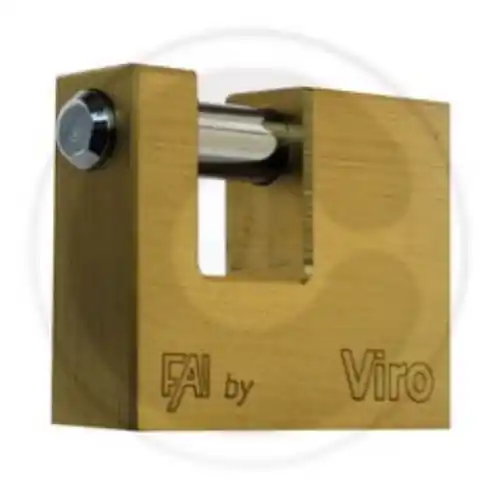 Viro Fai art 507 lucchetto per serranda 90 mm antiscasso con 2 chiavi Finale Uitverkoop
