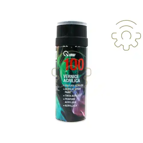 Hoge Kwaliteit VMD 100TL bomboletta di vernice acrilica spray trasparente lucido 400ml per finitura