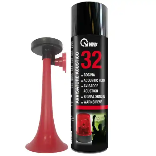 VMD 32 avvisatore acustico completo a gas 300 ml per segnalatore nautico avvisi di sicurezza ed eventi sportivi Flitsaanbieding