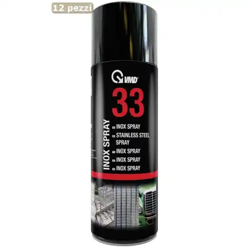 VMD 33 scatola 12 bombolette spray acciaio inox rivestimento protettivo anticorrosivo 400 ml made in italy Lage Prijs