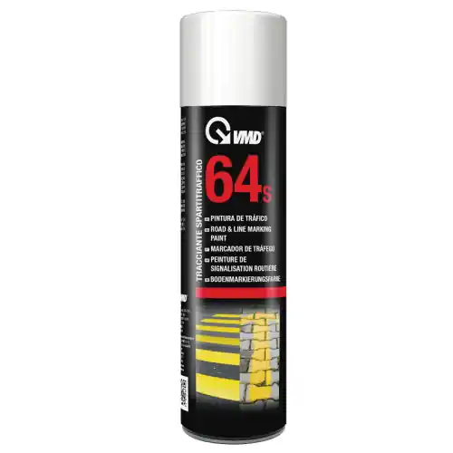 Tijdelijk Beschikbaar VMD 64 S tracciante spartitraffico bianco per creazione di segnaletica permanente 500 ml ideale per asfalto legno e cemento