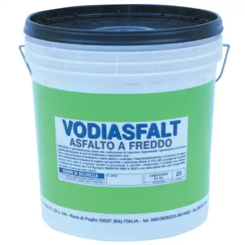 vodiasfalt asfalto a freddo extra 1 kg mastice guaina per pavimentazioni muri Direct Verzonden