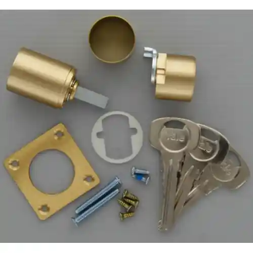 Weekendaanbieding Yale doppio cilindro in ottone lucido da applicare serie Y2252245 art 680 - 688 con 3 chiavi