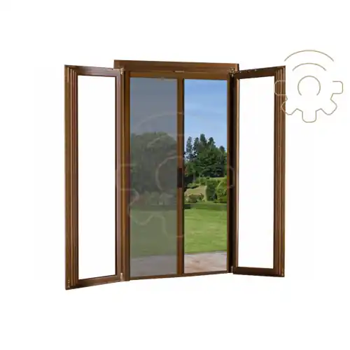 Populair Zanzariera a rullo orizzontale per porte con gancio 150x250 colore Marrone Ral 8017 zanzariera moschiera balcone porta