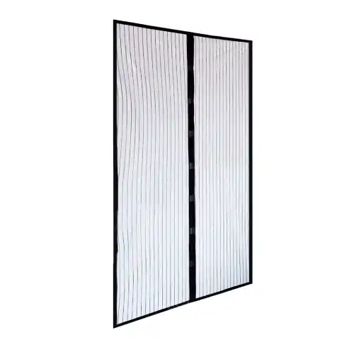 Betrouwbaar Zanzariera in poliestere nero dotata di magneti e adesivo cm 120 x 160 per finestra montaggio veloce