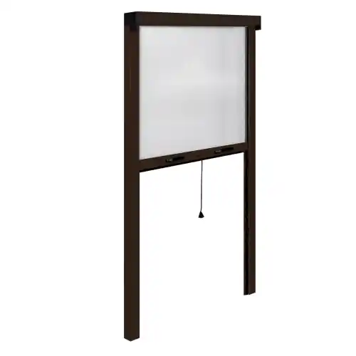 zanzariera IRS-CE alluminio marrone cm 120x250 verticale per balconi balcone Beperkte Voorraad