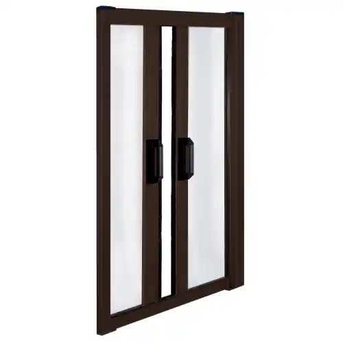 Meest Verkocht zanzariera orizzontale IRS-CE doppia apertura cm 60/320x250h marrone per balconi