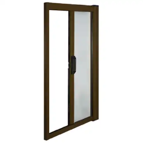 Seizoensaanbieding Zanzariera per balcone IRS-CE in alluminio marrone cm 60/160x250 regolabile orizzontale