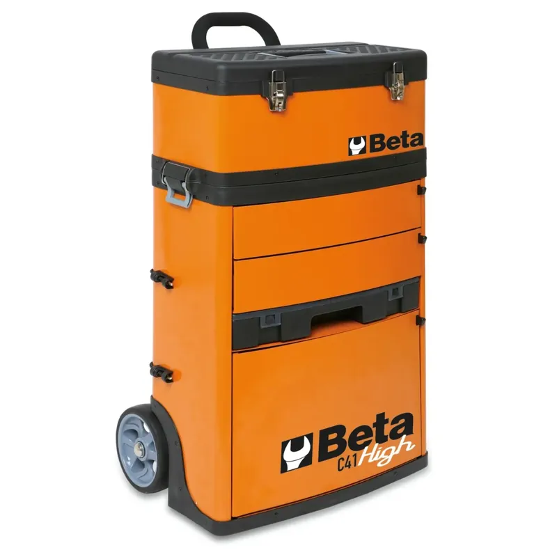 TROLLEY 2 MODULI C41H HIGH RED RAL 3000 - Beta C41H-R Snelle Levering