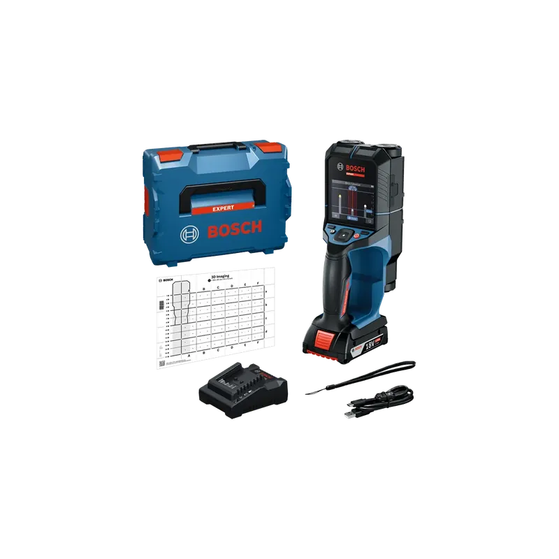 Rilevatore metal bosch expert - d-tect18v200-17c - c/batteria 2 ah+ caricatore Superprijs