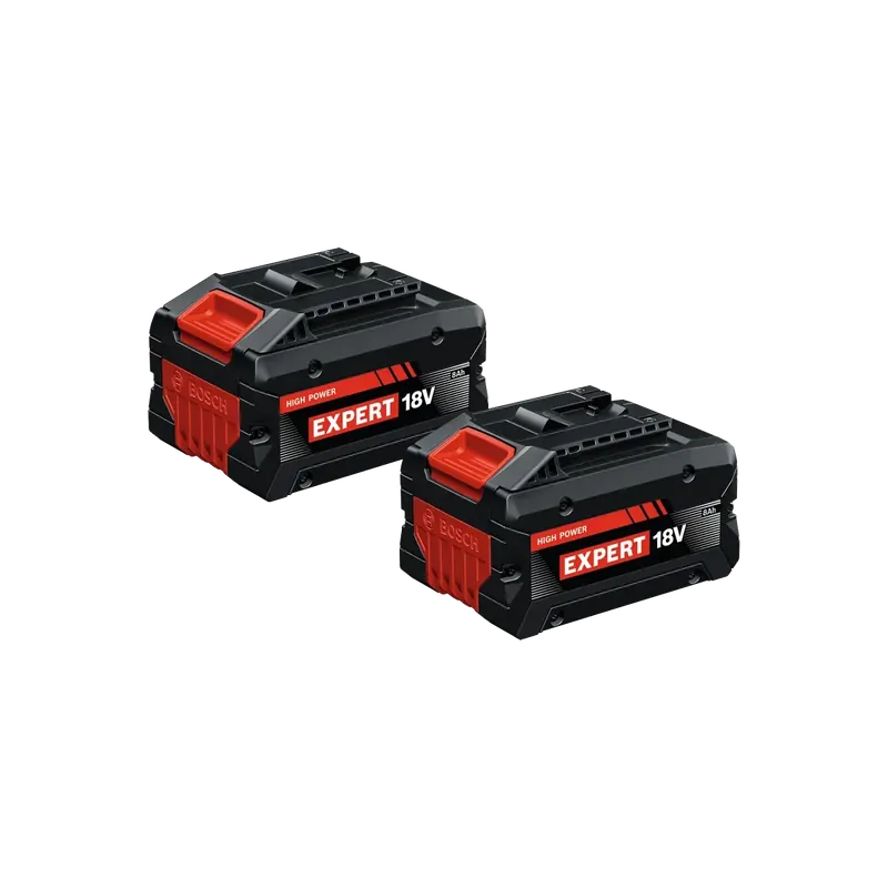 Batterie set 2 pz.bosch expert - exba 18v-80 n°2 - 2 batterie 8ah Speciale Aanbieding