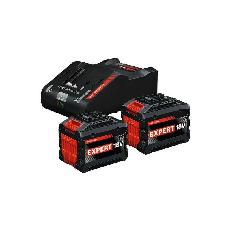 Starter set 15ah bosch expert - 2 batterie 15ah - con caricatore Shop Nu
