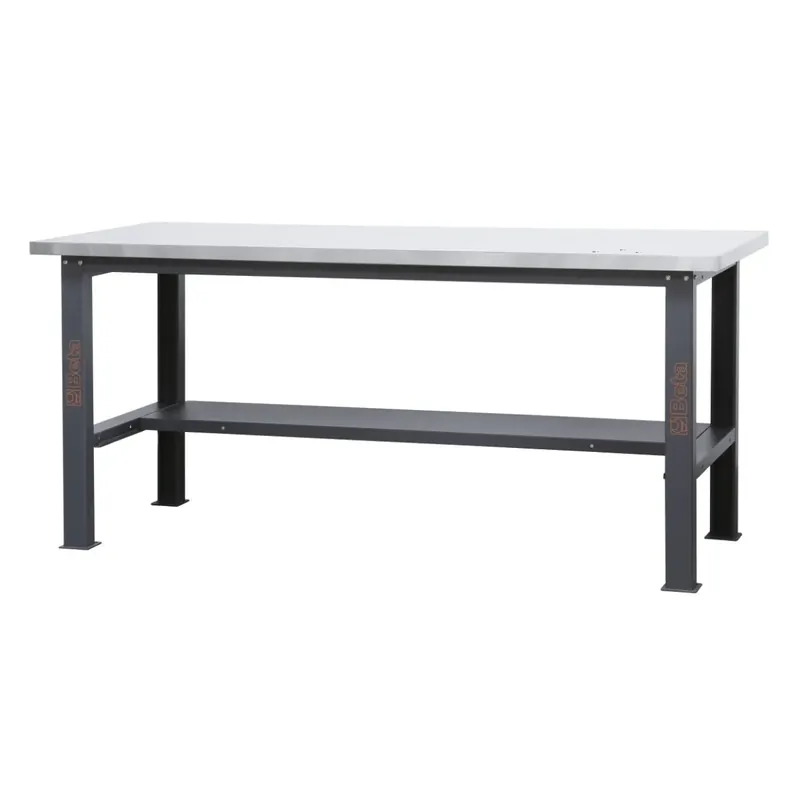 BANCHI CON PIANO INOX 2,1M C58BC-X2,1 Lage Prijs