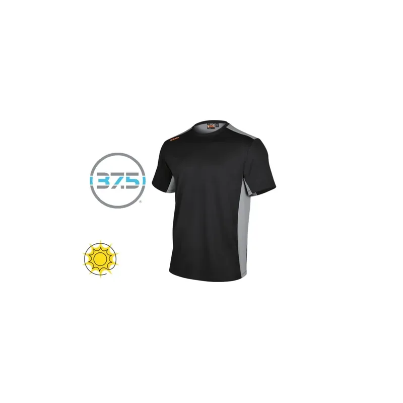 T-SHIRT TECHNICAL 37.5 120G BLACK TG.L 7550N L Direct Verzonden