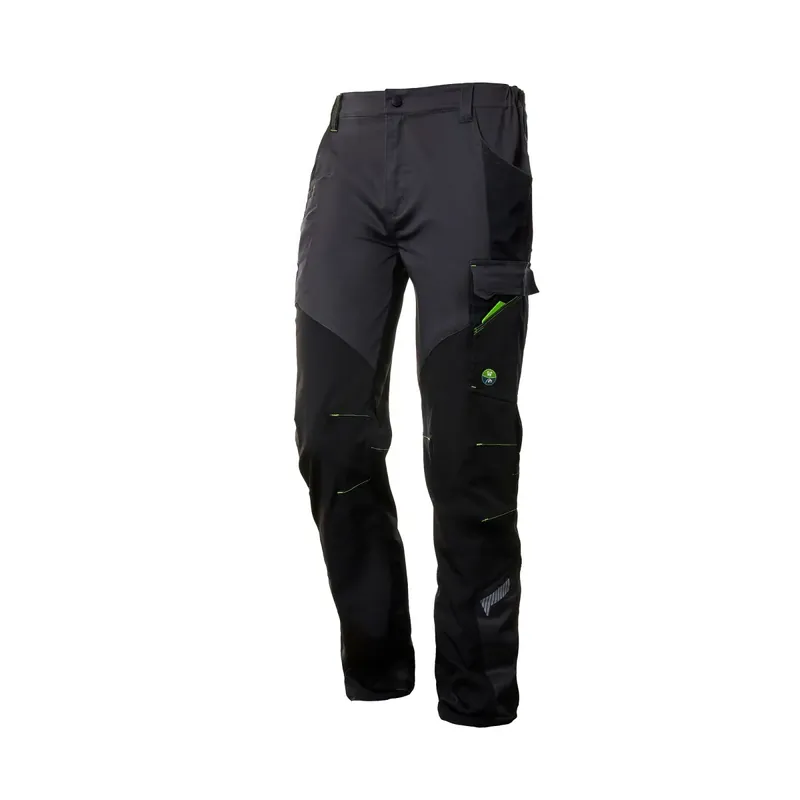 Pantalone nice stretch - tg.l - grigio/nero Beperkte Voorraad