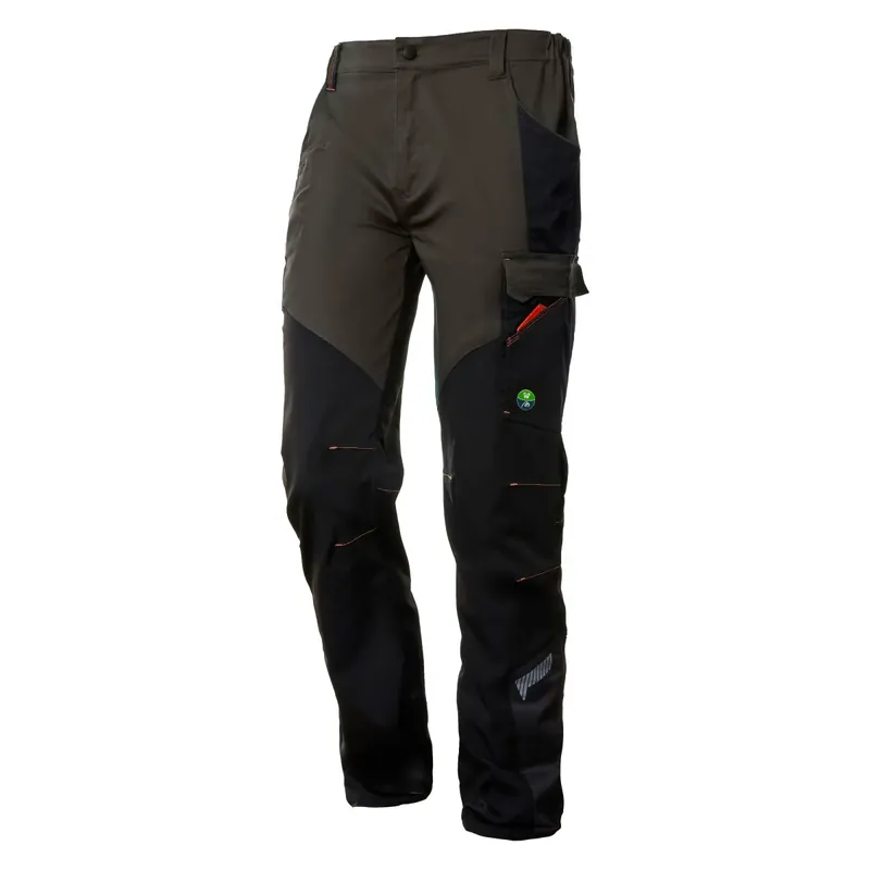 Pantalone nice stretch - tg.m - verde/nero Lage Prijs