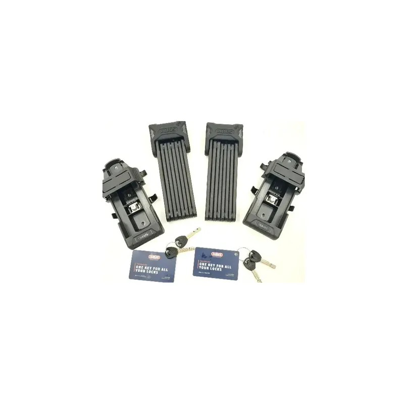 COPPIA DI 2 ANTIFURTO ABUS SERIE BORDO BIG6000 NERO PROMO Meest Verkocht