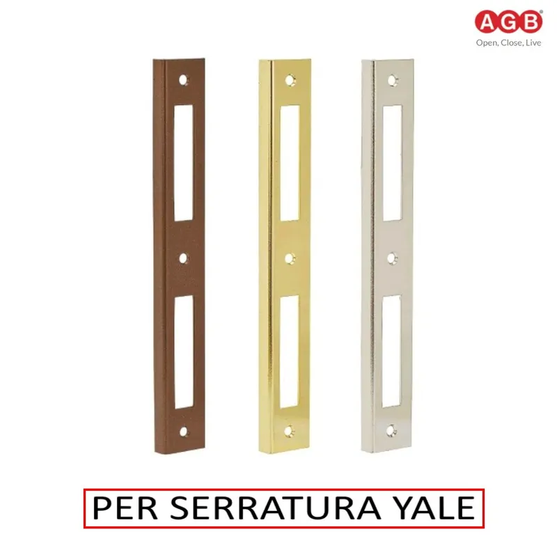 INCONTRO PER SERRATURA AGB YALE A "L" BORDI QUADRI Koopje