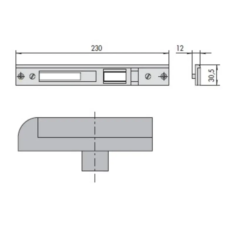 Populair CONTROPIASTRA CISA 06463-16-0 IN METALLO