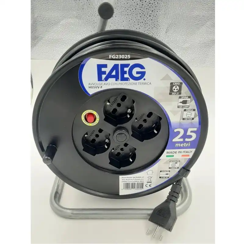 Rechtstreeks Van De Fabrikant AVVOLGICAVO FAEG 23025 MT.25 CAVO 3X1,5 OFFERTA