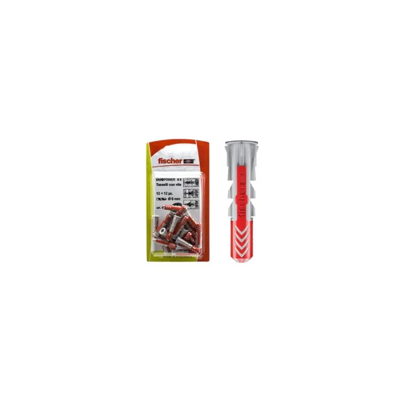 Hoge Kwaliteit BLISTER TASSELLO FISCHER DUO POWER senza vite