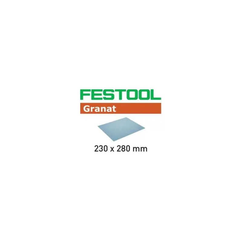 FOGLIO ABRASIVO FESTOOL GRANAT 230X280 mm Tijdelijk Beschikbaar