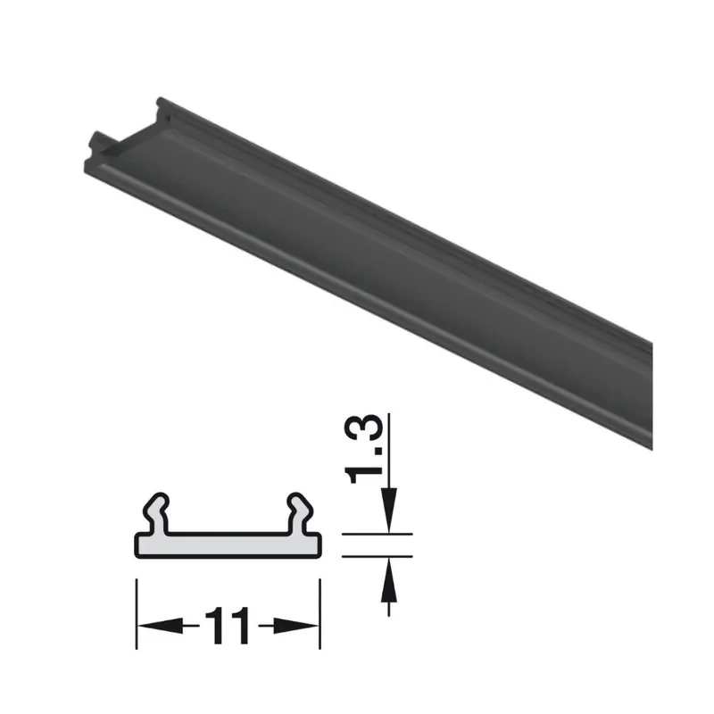 Aanbieding DIFFUSORE NERO MT.3 PER PROFILO LED HAFELE 2103 833.95.759