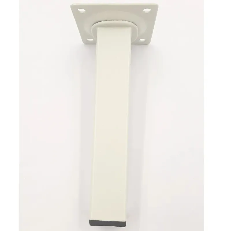 Lage Kosten PIEDINO QUADRO IN METALLO 25X25 mm BIANCO