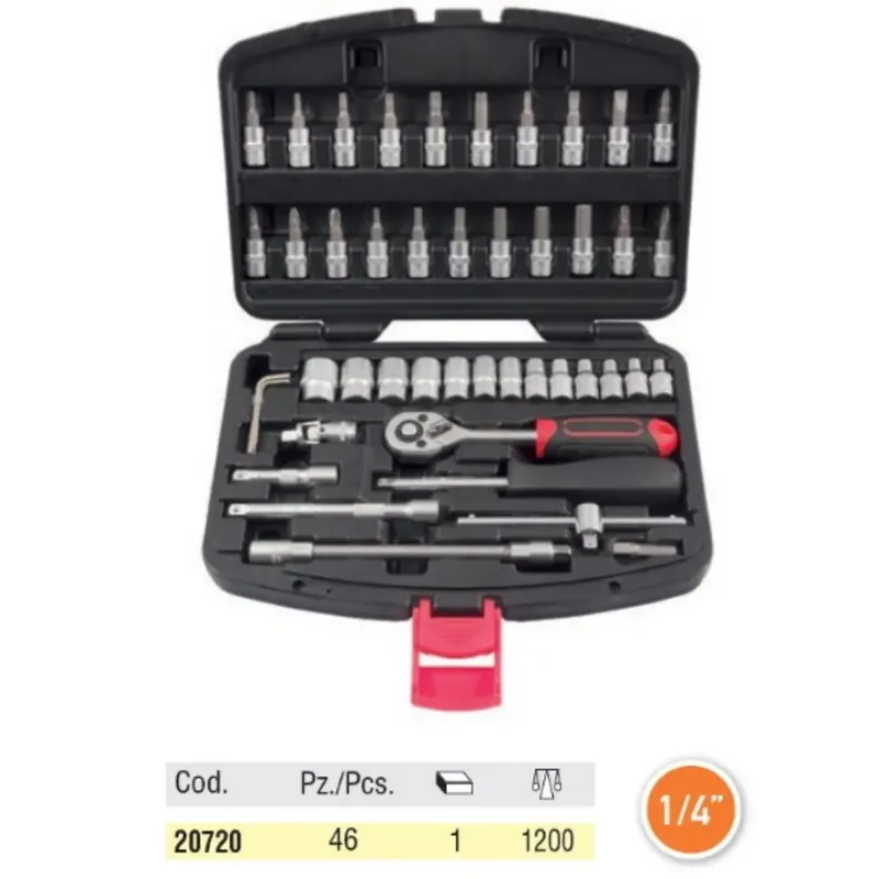 SERIE BUSSOLE OMMA ATTACCO 1/4" (46 PZ) -OFFERTA- Gratis Retour