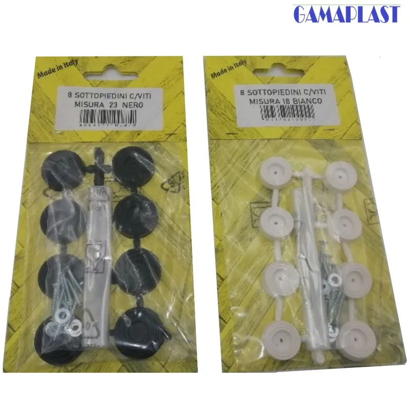 Lage Prijs SOTTOPIEDINO PIATTO IN BLISTER DA 8 PZ PVC BIANCO E NERO