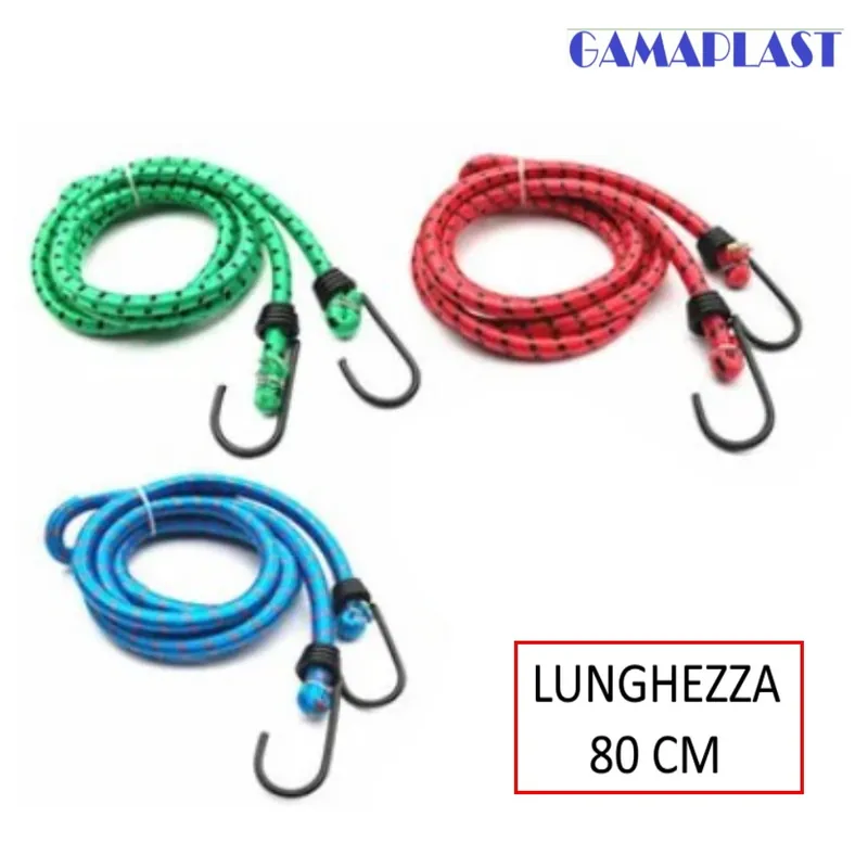 Betaalbaar CINGHIA ELASTICA 80 CM CON GANCI IN METALLO