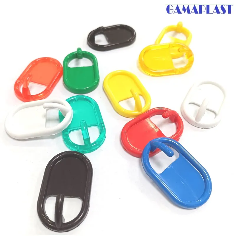 GANCIO ADESIVO OVALE IN PLASTICA COLORI ASSORTITI Betrouwbaar