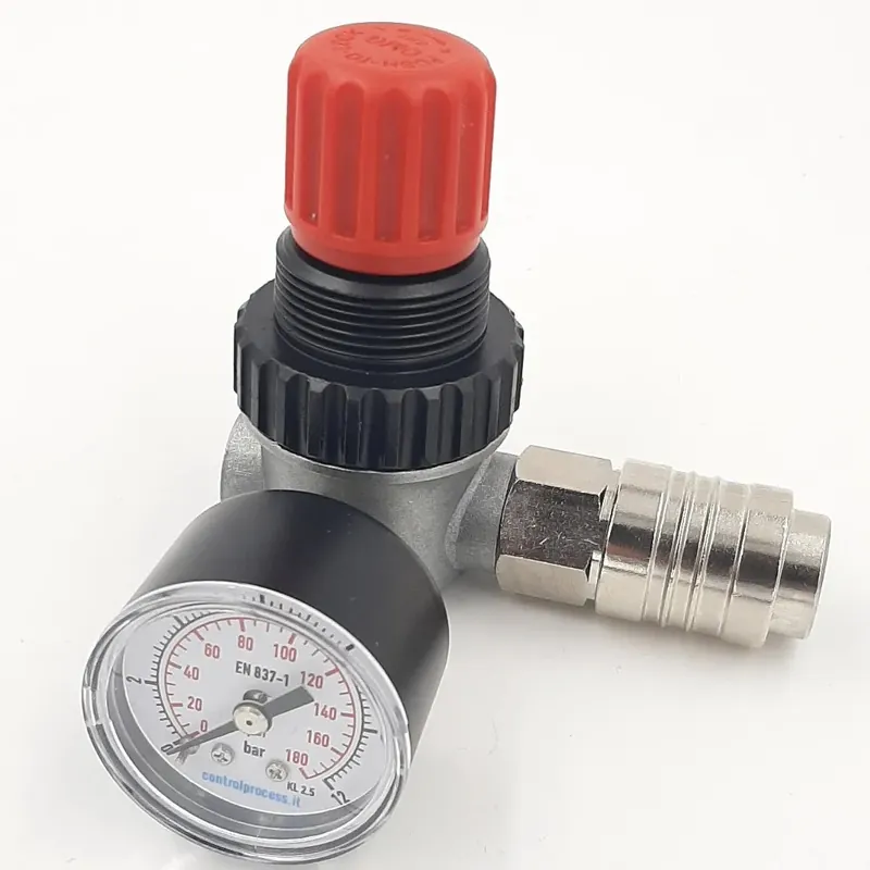 Hete Deal RIDUTTORE DI PRESSIONE DA 1/4" CON MANOMETRO