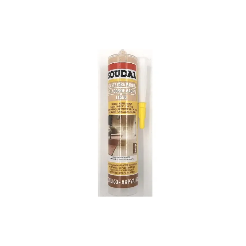 Op = Op SILICONE SOUDAL ACRILICO / VERNICIABILE ROVERE CHIARO 300ml