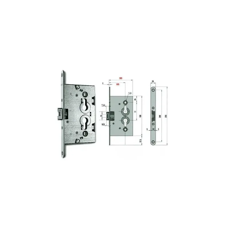 Alleen Vandaag SERRATURA PER PORTE CANTINA CORBIN PN5C 00 16 5