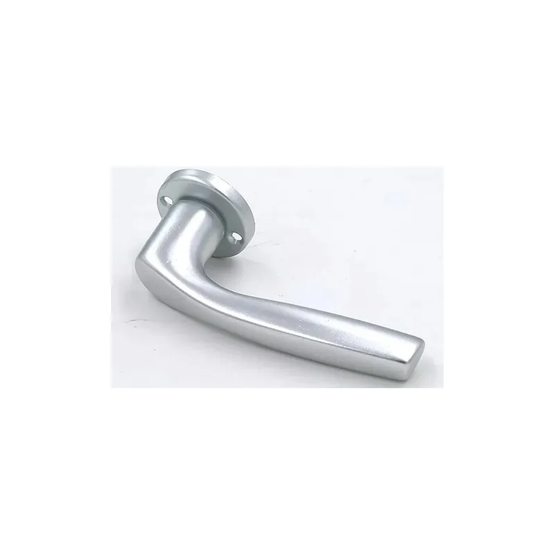 Premium MEZZA MANIGLIA GPB GABRY SU ROSETTA ALLUMINIO ARGENTO