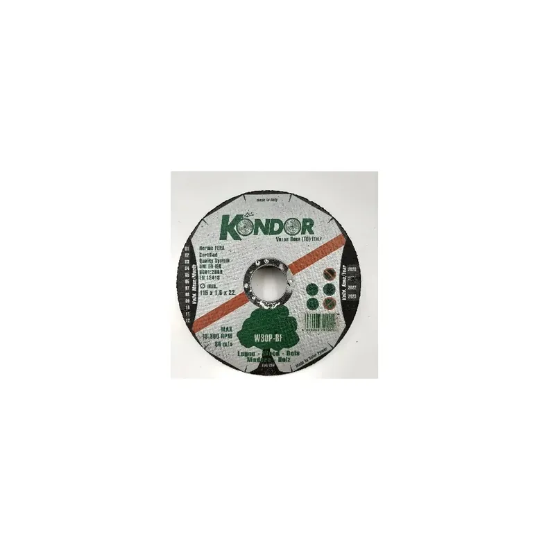 Beste Prijs DISCO ABRASIVO KONDOR PER LEGNO D.115X1,6X22 mm