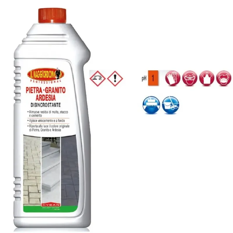 MAGGIORDOMO DISINCROSTANTE PROFESSIONALE PIETRA GRANITO ARDESIA KS180 1 LT -OFFERTA- Snelle Levering