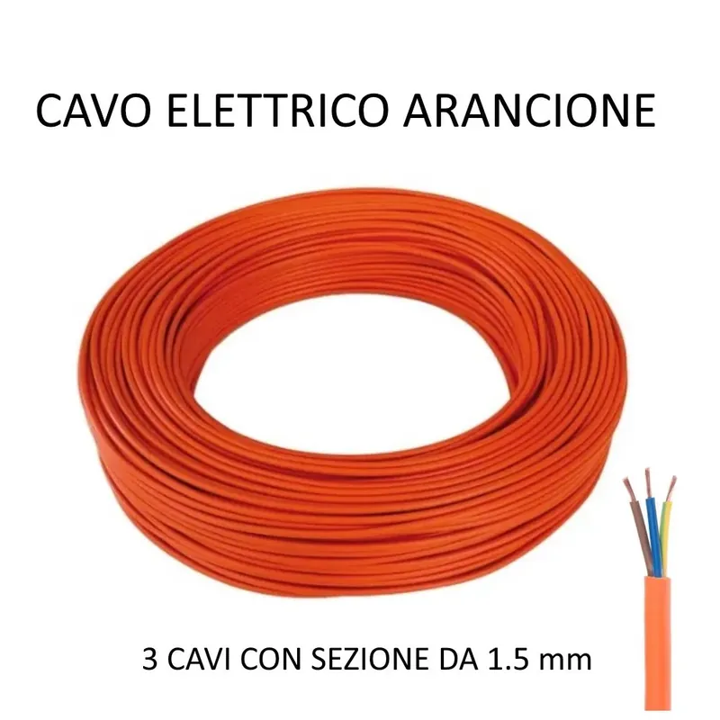 Alleen Vandaag CAVO ELETTRICO ARANCIONE 3 X 1.5