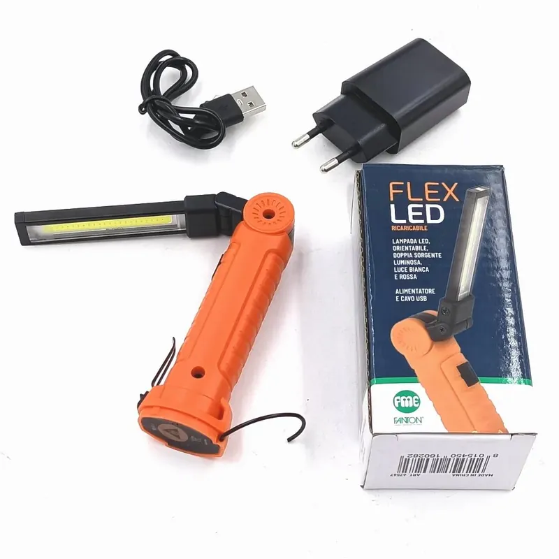 Shop Nu TORCIA FANTON A LED PIEGHEVOLE RICARICABILE MAGNETICA OFFERTA