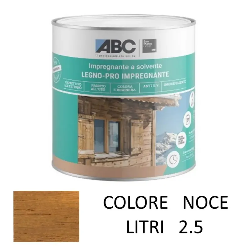 Tijdelijk Beschikbaar IMPREGNANTE PER LEGNO COLORE NOCE LITRI 2.5