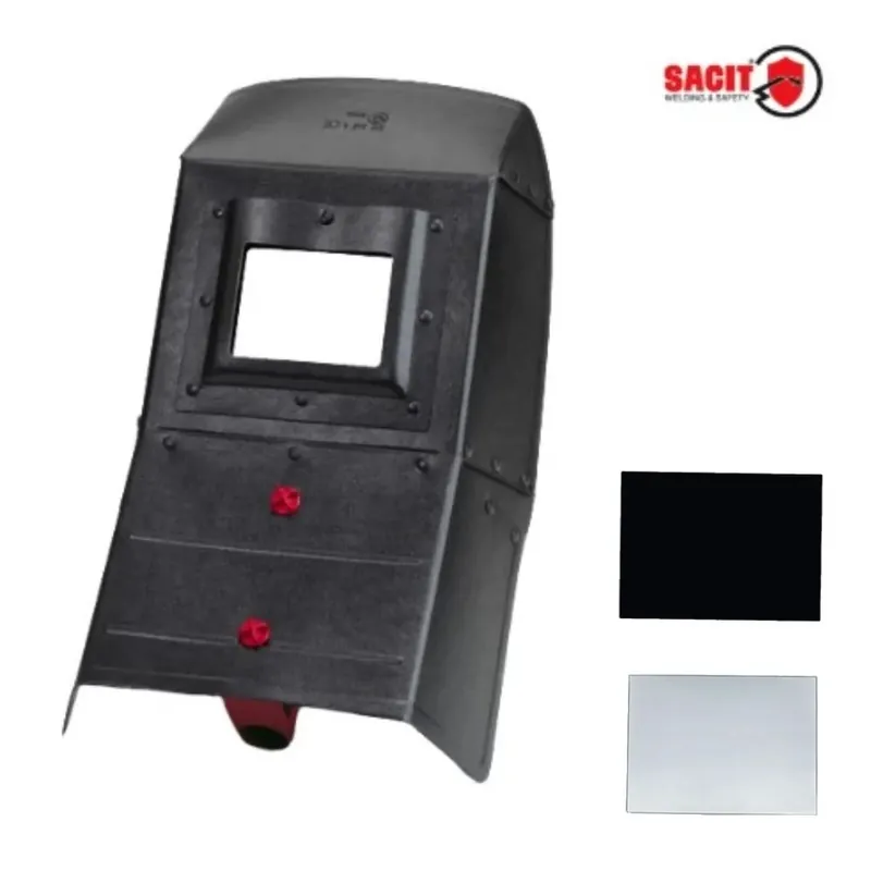 Nu Kopen MASCHERA SALDARE ECOLINE CON VETRO NERO E TRASPARENTE