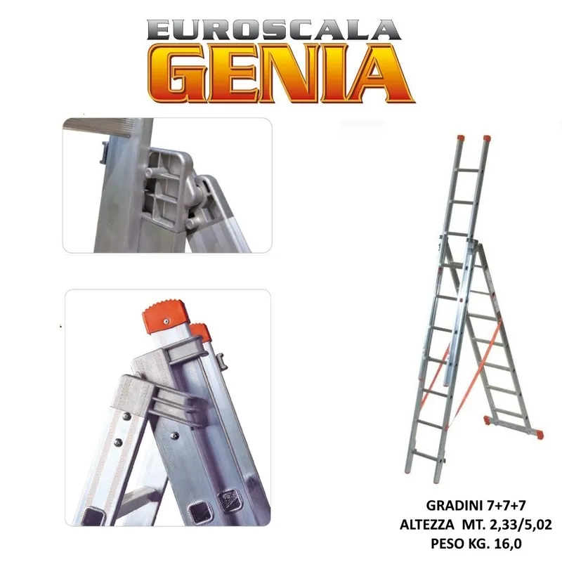 SCALA A 3 ELEMENTI FACAL GENIA CM. 249 - 510 Bestseller