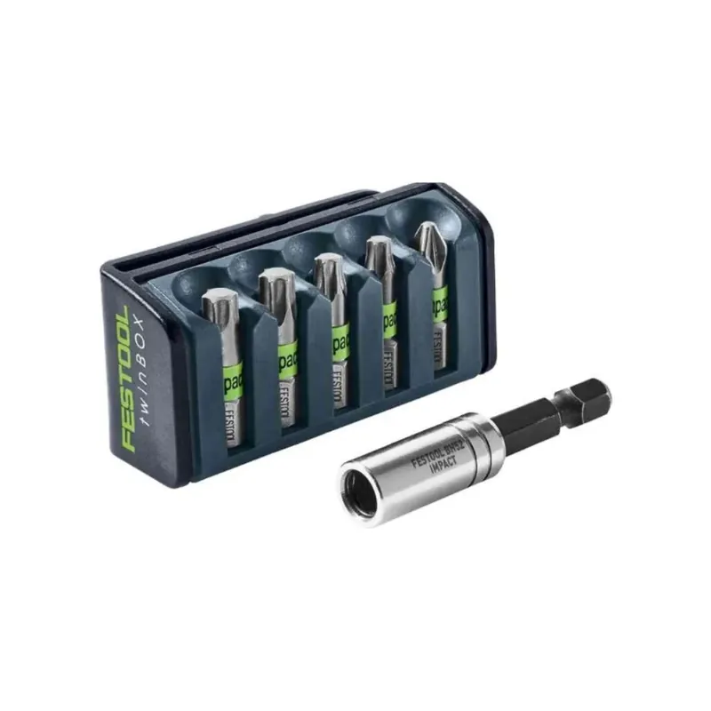 Lage Kosten SET INSERTI FESTOOL IMPACT 5 BIT + PORTAINSERTI cod.204381 -PROMO-